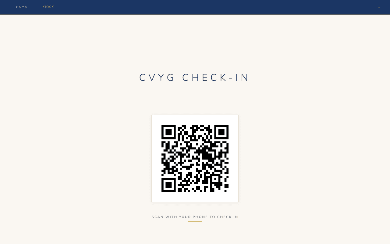 CVYG Check-In