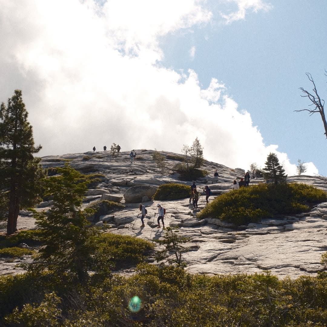 Hiking granite